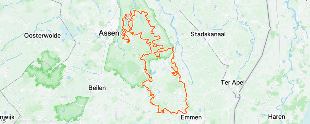 Map of the activity, Bartje 200
