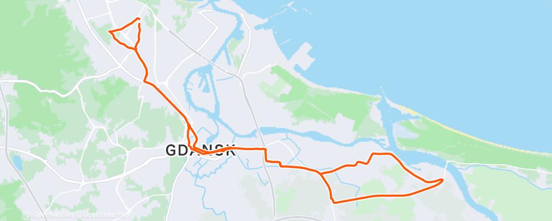 Map of the activity, Morning Ride