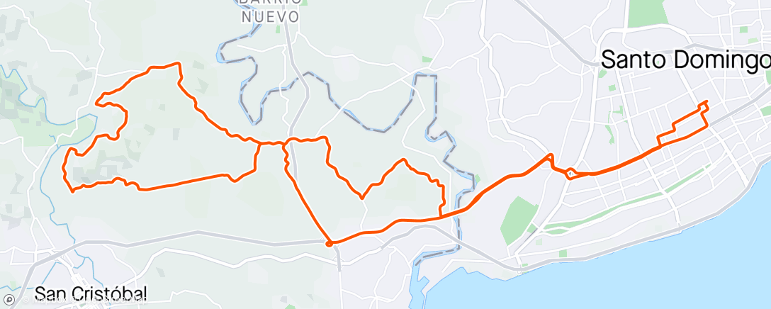 Map of the activity, SD - Haina - Enviado - Santa Maria - Palito - SD