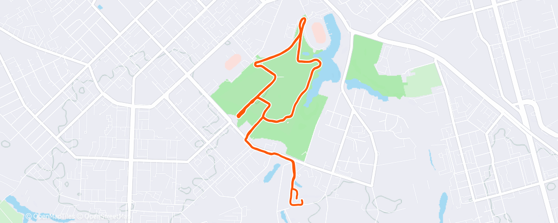 Map of the activity, Утренний забег