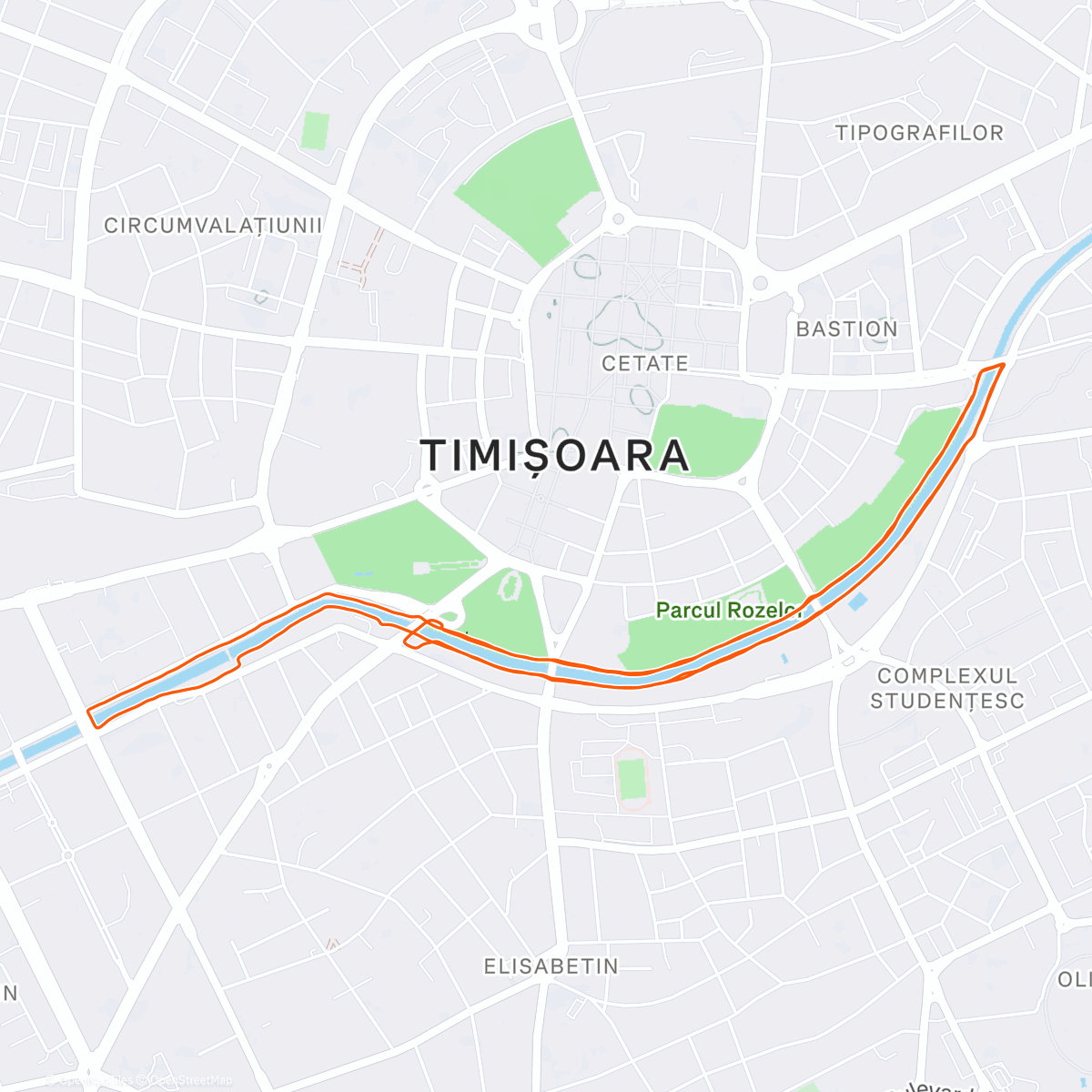 Карта физической активности (Afternoon Run)