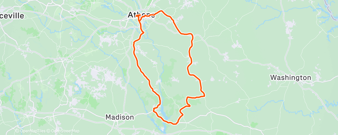 Карта физической активности (Morning Ride)