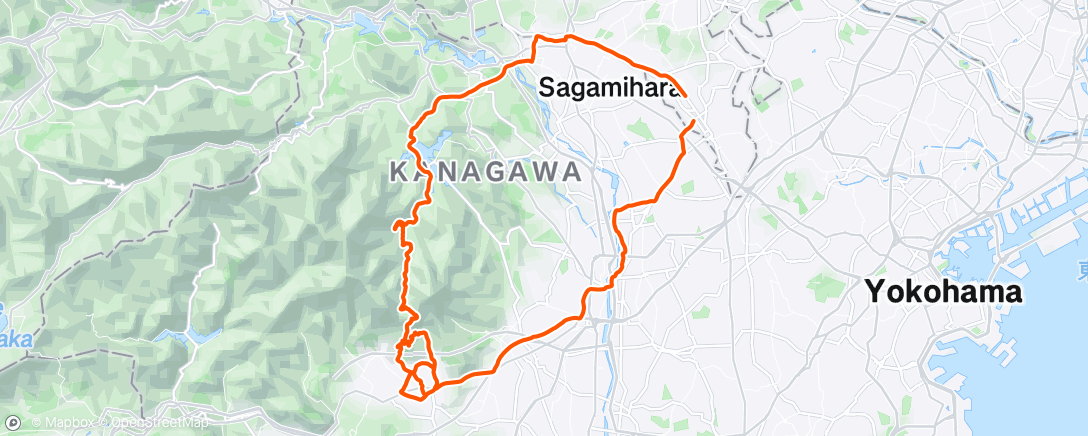 Map of the activity, 朝のライド