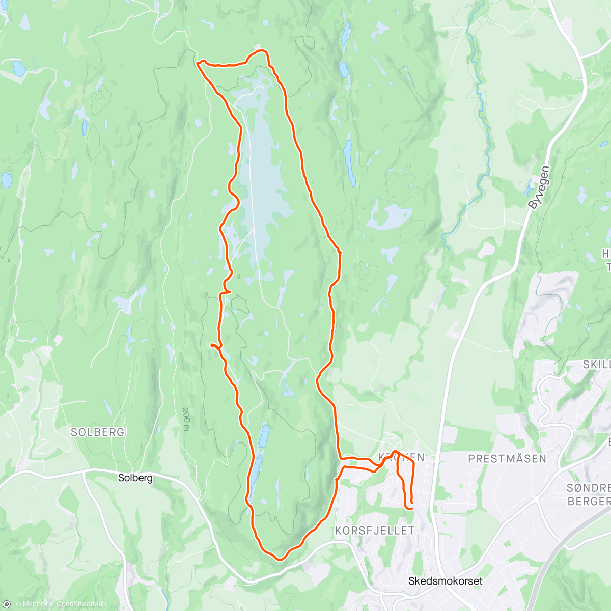 Map of the activity, Skogstur hjemme🥰