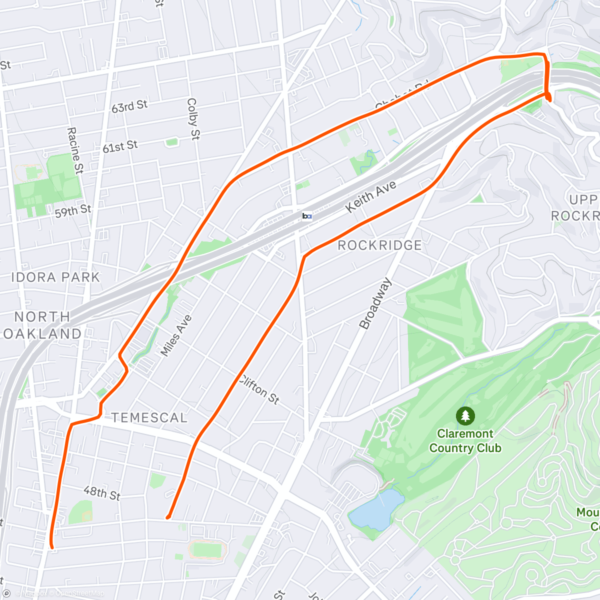 Map of the activity, Jessie’s Hills + found a new running buddy on the way home