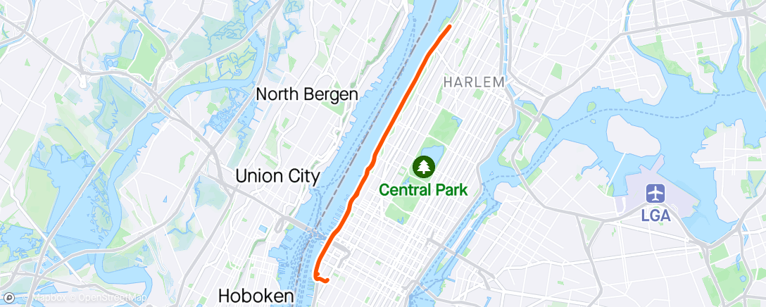 Map of the activity, Currently in a Rain Delay Afternoon Ride