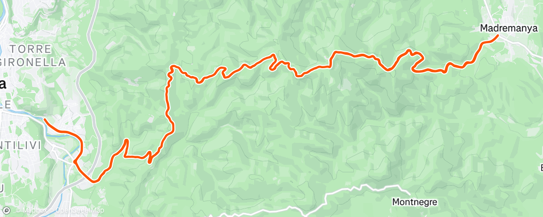Map of the activity, Half-present sweat session