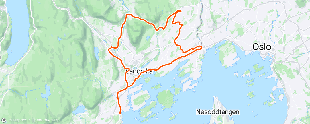 Map of the activity, Bærumsrunden