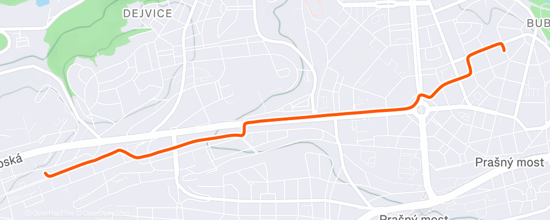 Map of the activity, Lunch Ride