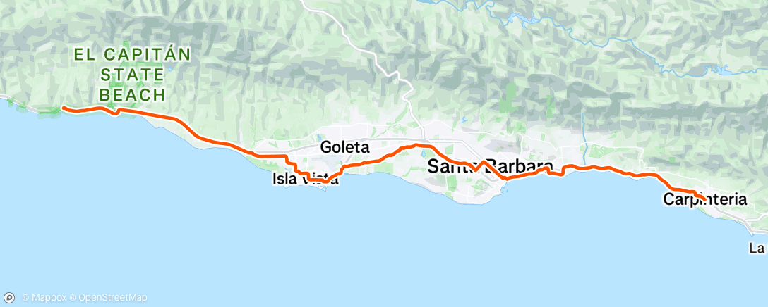 Map of the activity, Afternoon Ride