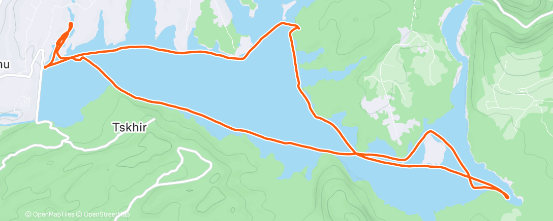 Mappa dell'attività Каякинг (день)