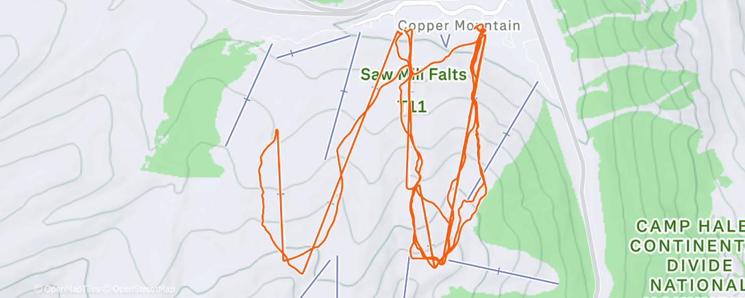 Карта физической активности (Copper #2: Cold and Dumpy)