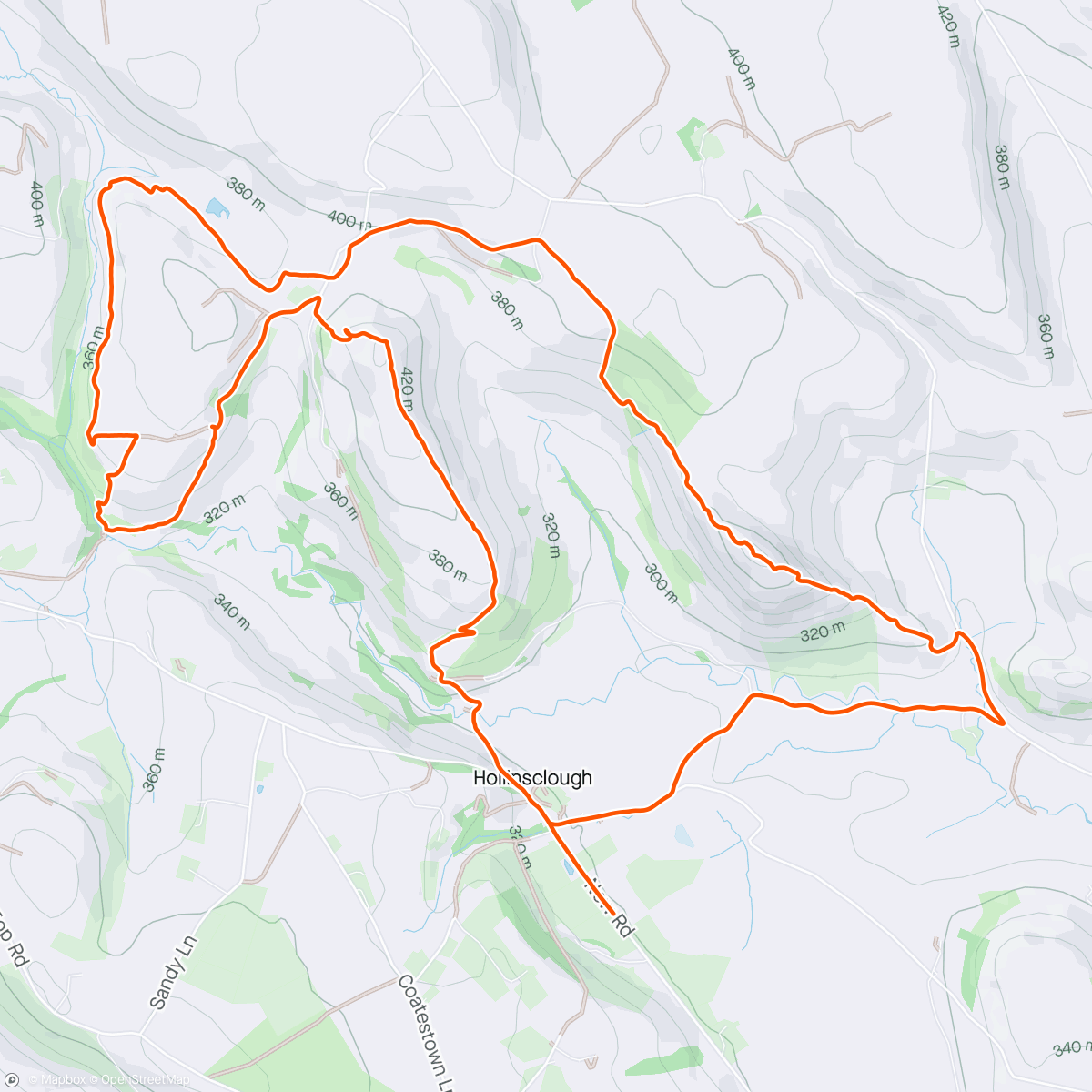 アクティビティ「Morning Run/Hike」の地図