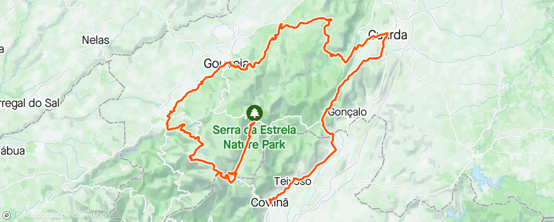 Map of the activity, GP Beiras Int. Serra da Estrela. Stage 3. Crazy day
