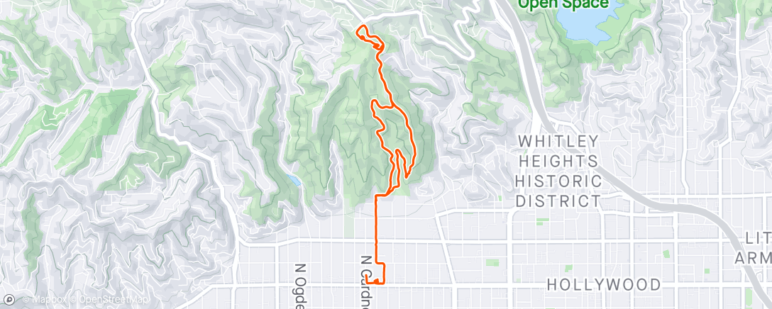 Map of the activity, Sunday Runyon 😎
