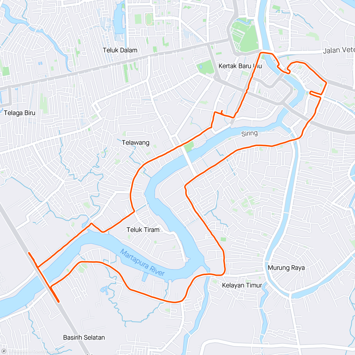 Map of the activity, Seloso Morning Run