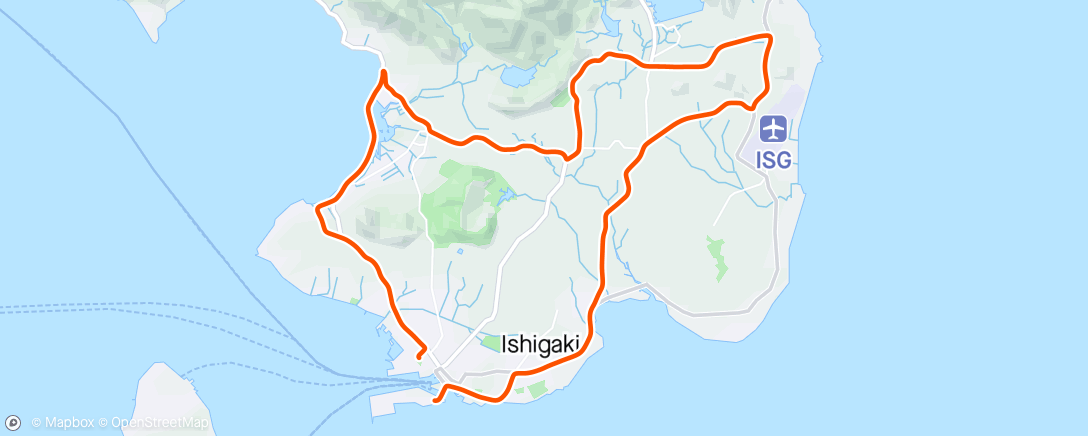 Map of the activity, Ishigaki Triathlon