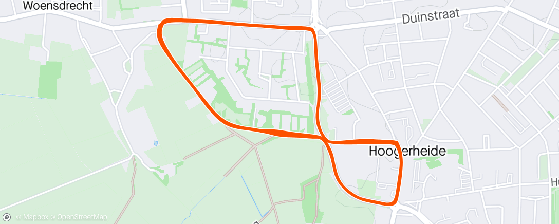 Map of the activity, Ronde van Hoogerheide
