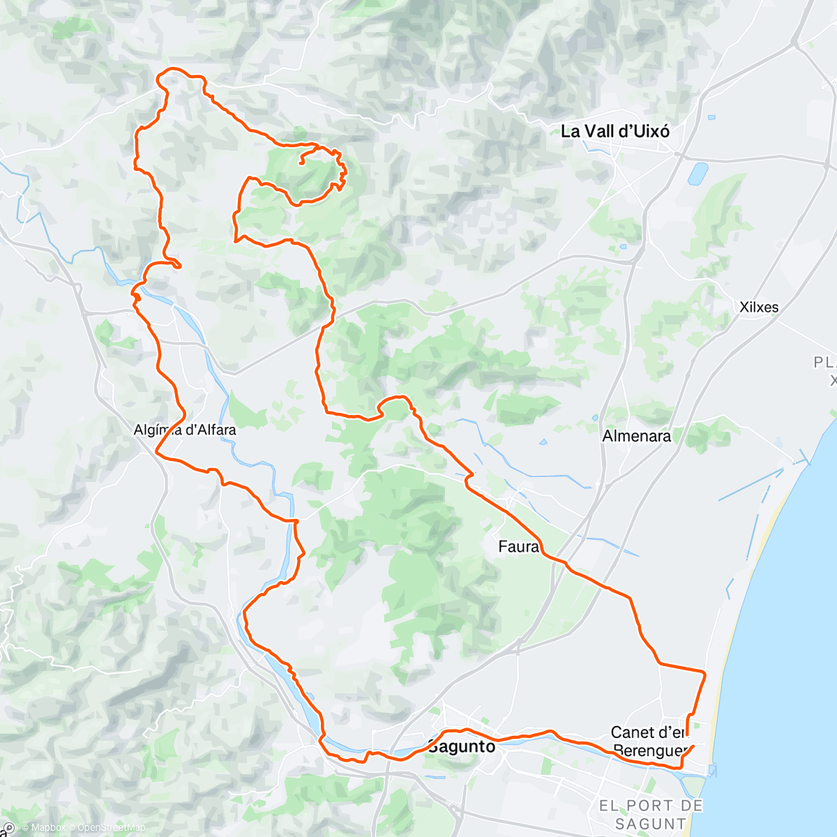 Map of the activity, Catalana , la dehesa , lagos (que estaba seco ) azuebar y para casa . 
Haciendo fondo , con ramon !!