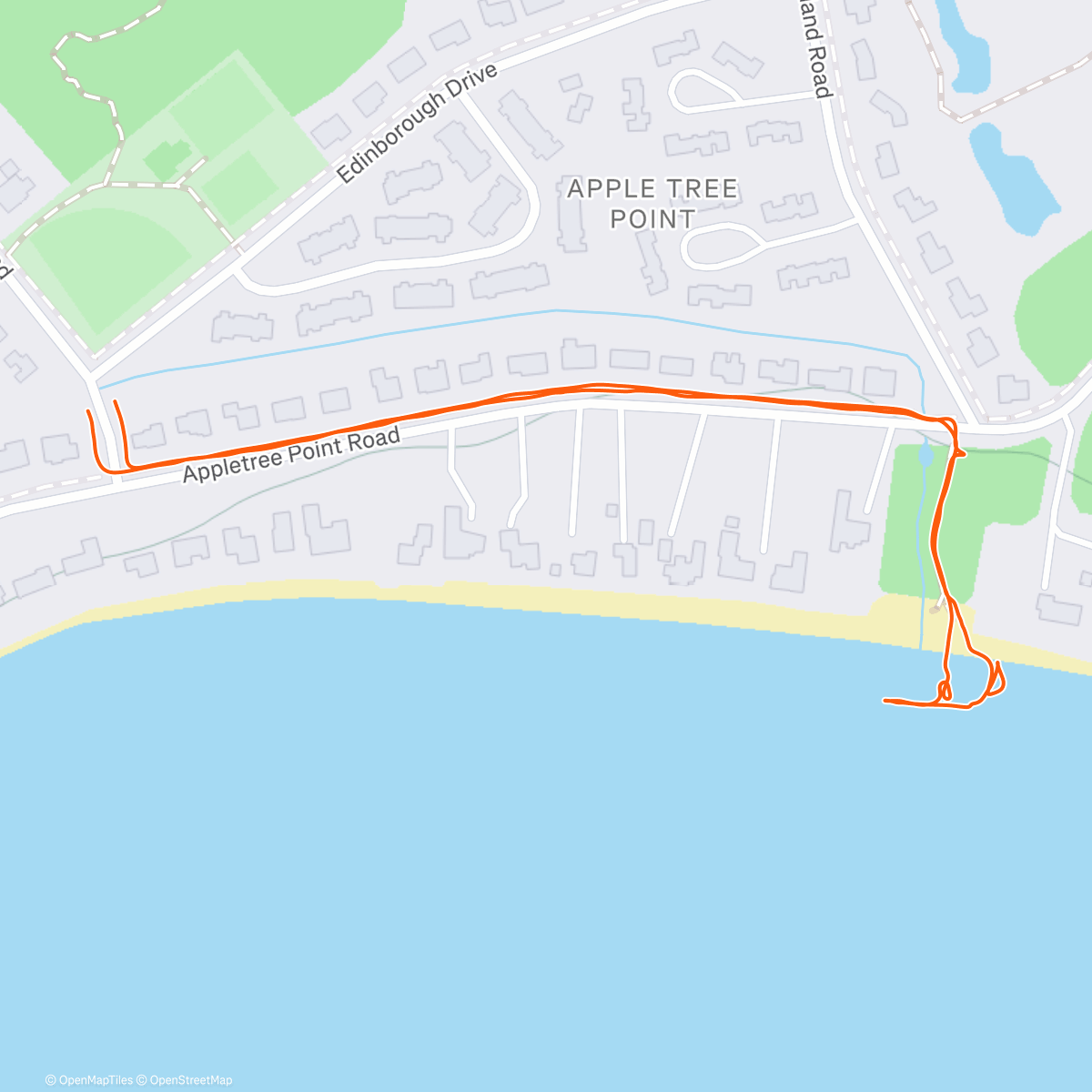 Map of the activity, Appletree w/Leo, dogs