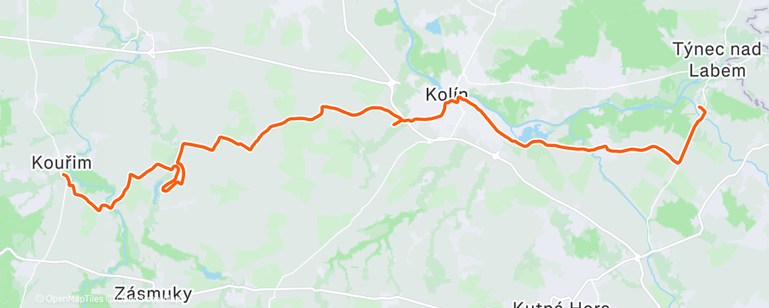 Map of the activity, Morning Ride
