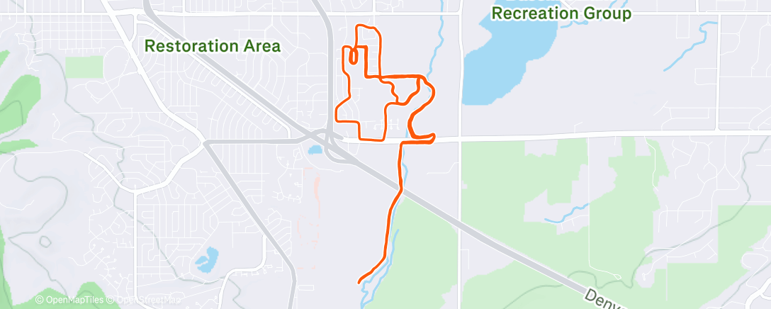 Map of the activity, 8k TT