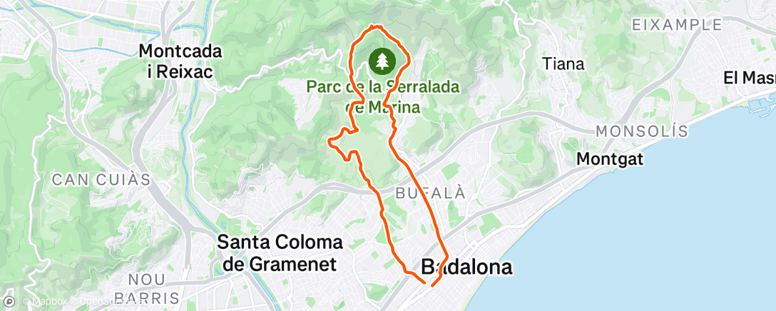 Map of the activity, HIKE - Base del Dipòsit