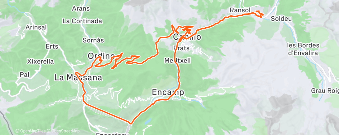 Map of the activity, 🇦🇩 Winter Ordino 🥶❄️⛄️