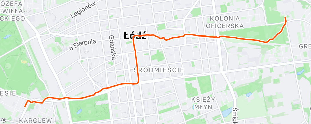 Map of the activity, Morning Ride