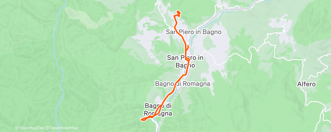 Map of the activity, Sessione di mountain biking all’ora di pranzo