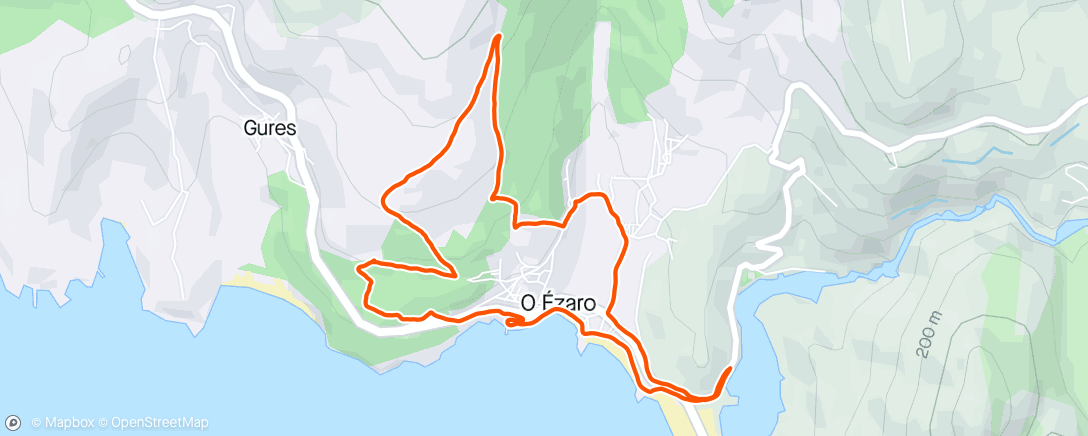 Kaart van de activiteit “Carrera de montaña vespertina”