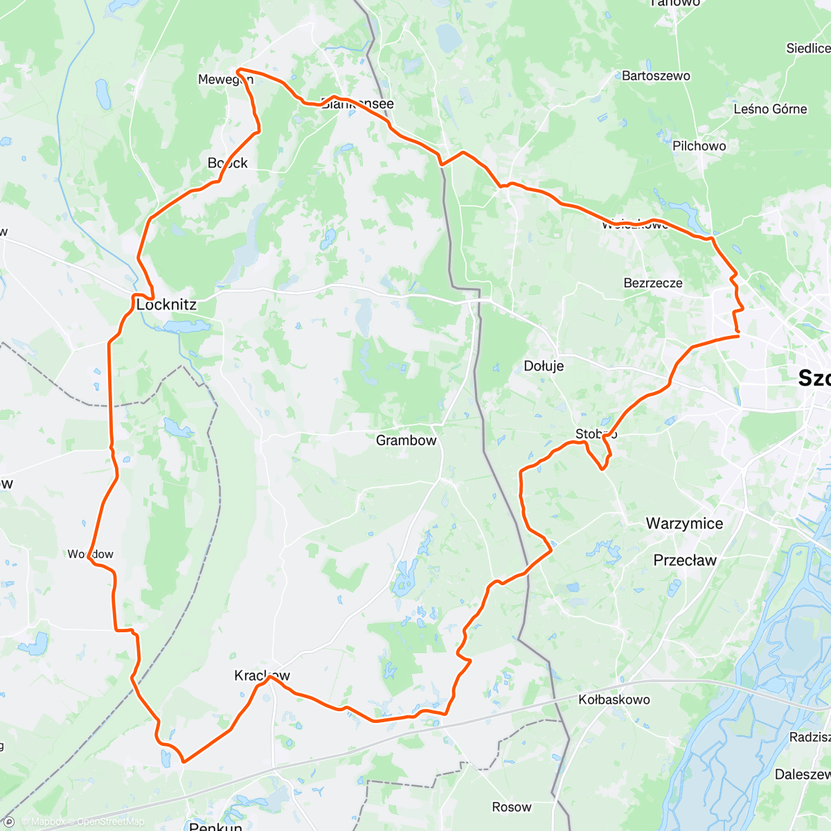 Map of the activity, Afternoon Ride