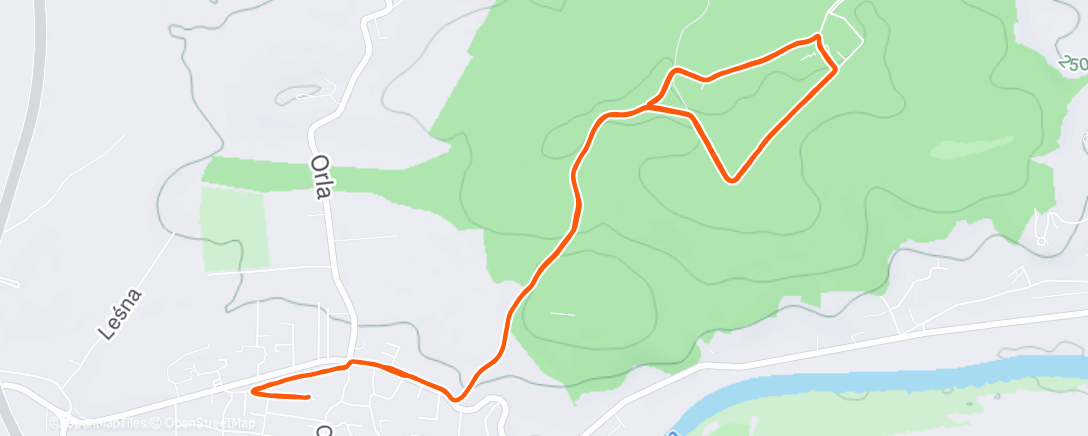 Карта физической активности (Afternoon Run)