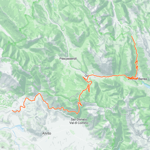 verso forca d acero opi villetta passo godi | 59.0 km Road Cycling ...