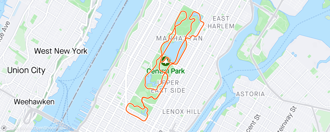 Mapa da atividade, Zwift - Mighty Metropolitan in New York