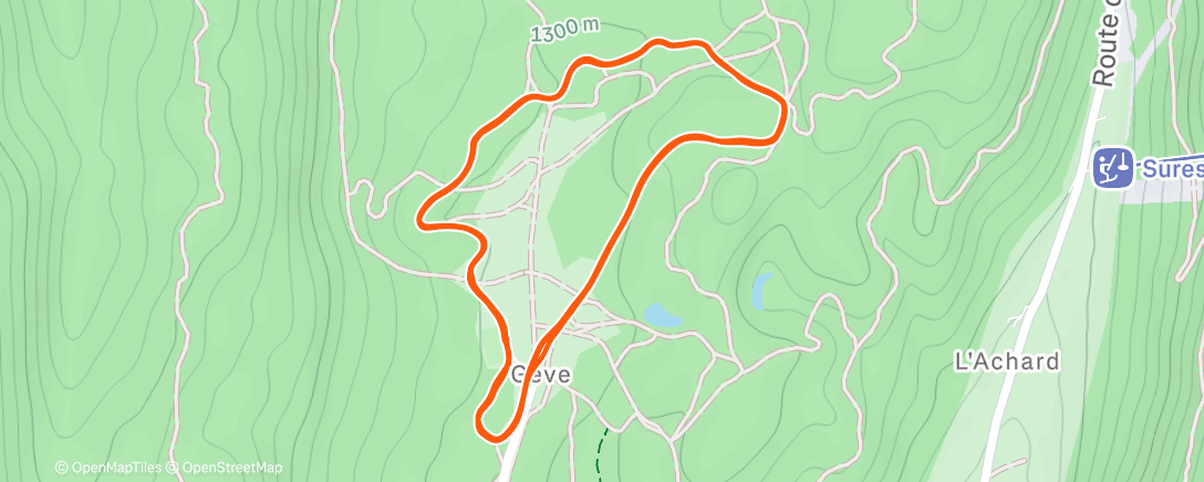 Peta aktivitas, Afternoon Nordic Ski