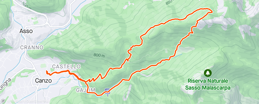 Mappa dell'attività Lunch Trail Run