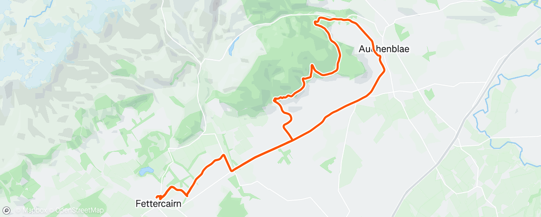 Map of the activity, Lunch Ride