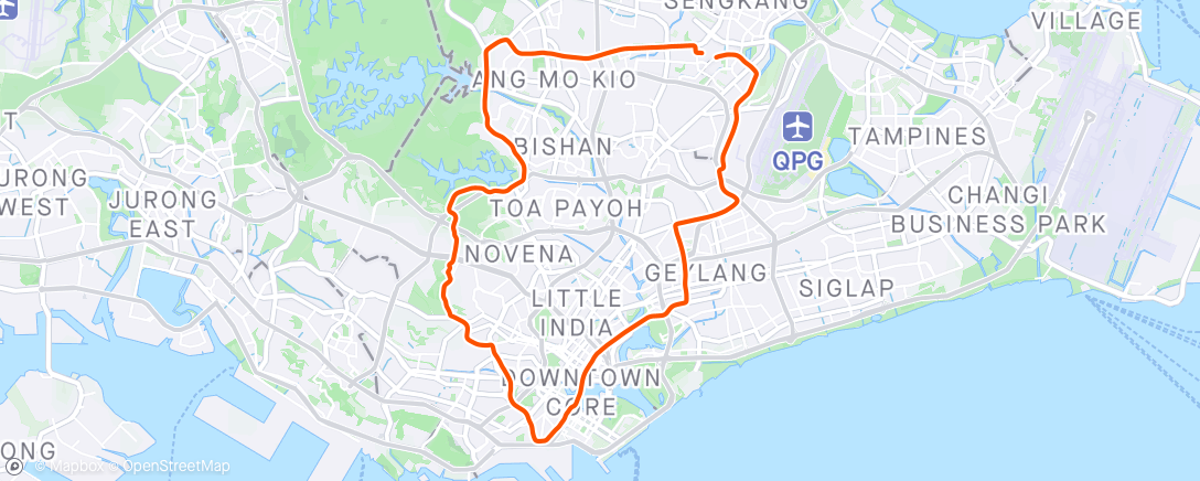 Map of the activity, Woke up late, but still must ride to reactivate after a week of santai ride.
Trial ride of new cleats.
