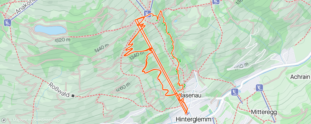 アクティビティ「Mountainbike-Fahrt zur ☔️ 🌧️ Zeit」の地図