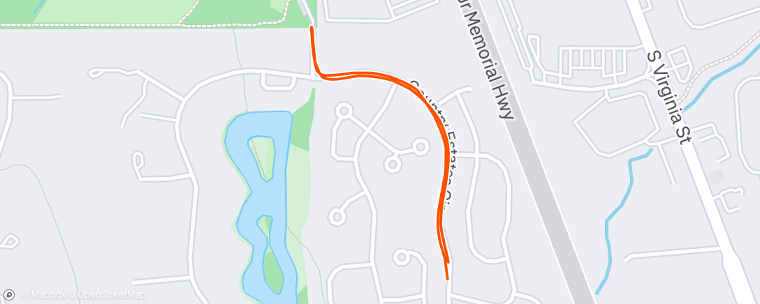 Map of the activity, Morning Run