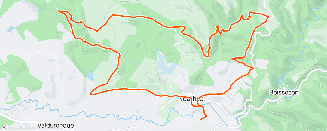 Mapa da atividade, Sortie vélo dans l'après-midi