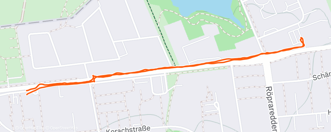 Map of the activity, Evening Hike