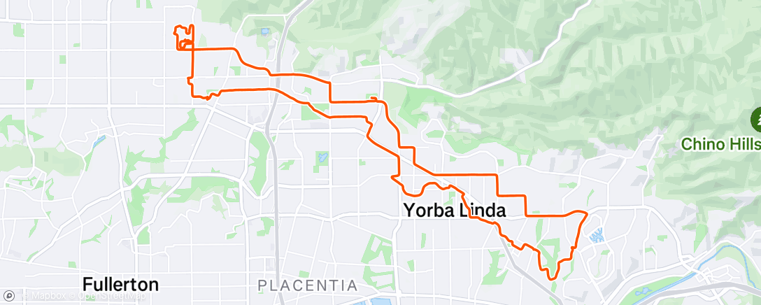 Map of the activity, Afternoon Ride