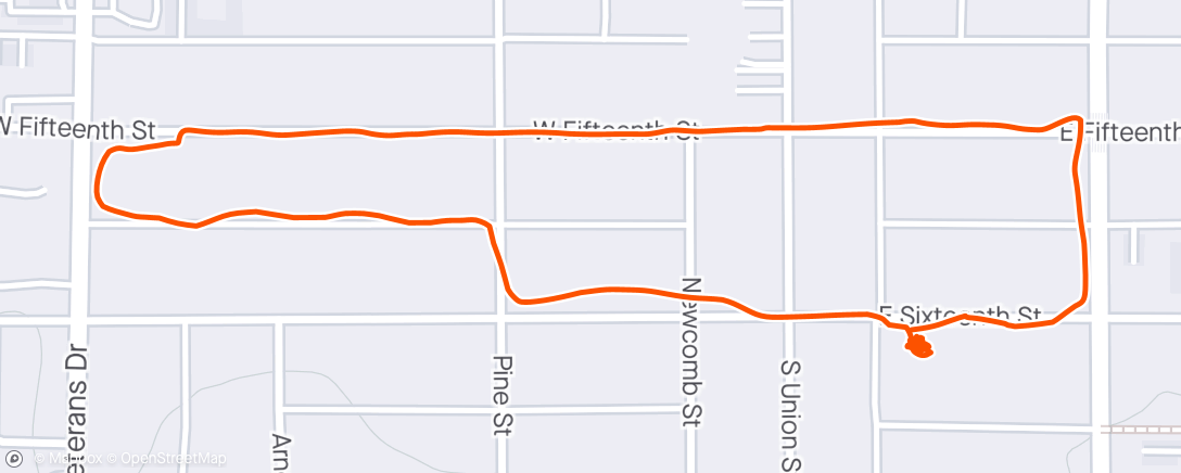 Map of the activity, Evening Walk