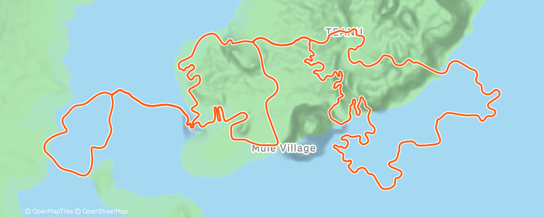 Map of the activity, Zwift - Watts of the Wild in Watopia