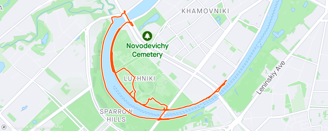 Map of the activity, 22km Long Run with Runna ✅
