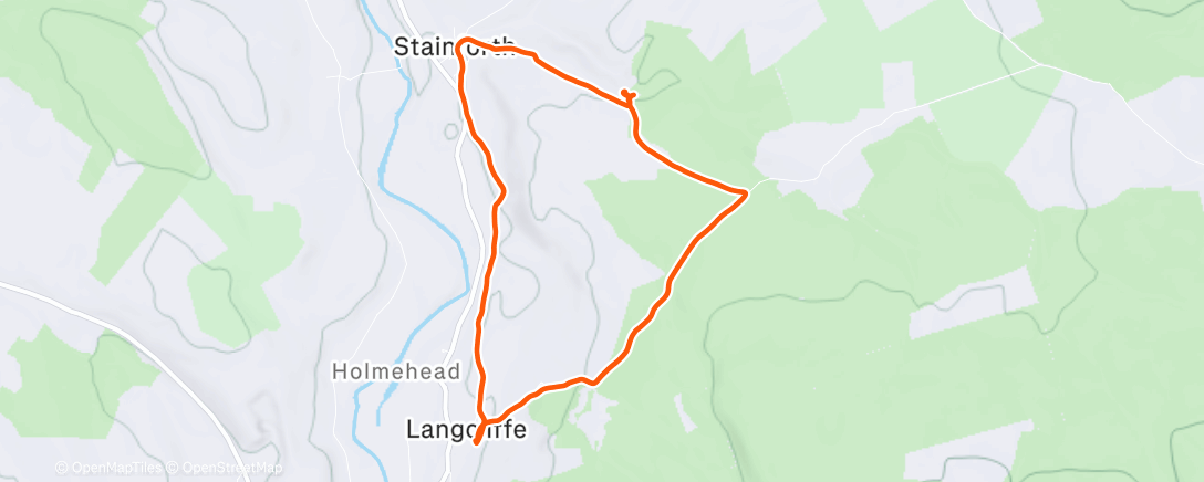 Map of the activity, Pub hike