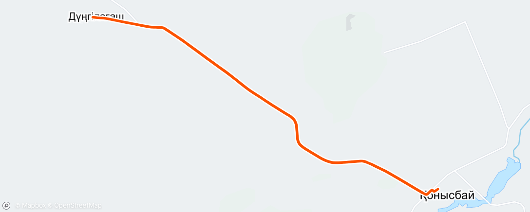 Map of the activity, Afternoon Run