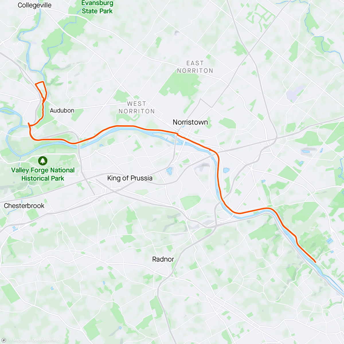 Map of the activity, HOF intervals